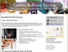 Tablet Screenshot of customtailoringservice.com